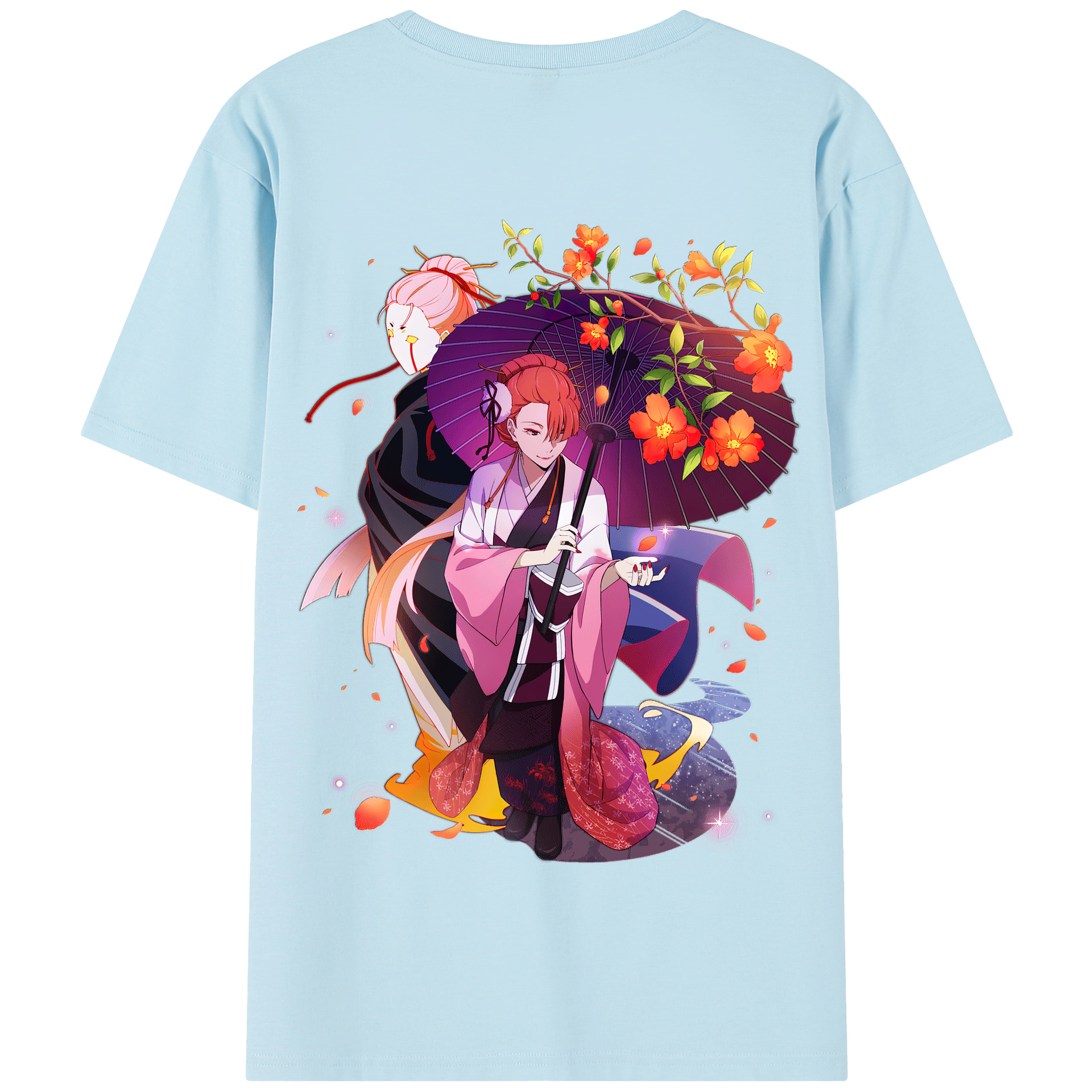 （画像用） 文豪ストレイドッグス Bungo Stray Dogs 綿100％半袖Tシャツ（背面プリント）